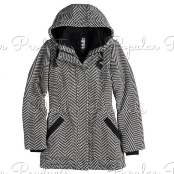 d.e.t.a.i.l.s | Zip Front Hooded Coat - Picture 4 of 6